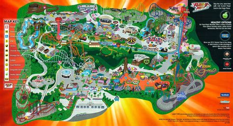 Six Flags Magic Mountain Map